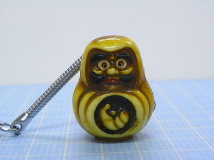 Showa Retro Bulging-Eyed Daruma Keychain