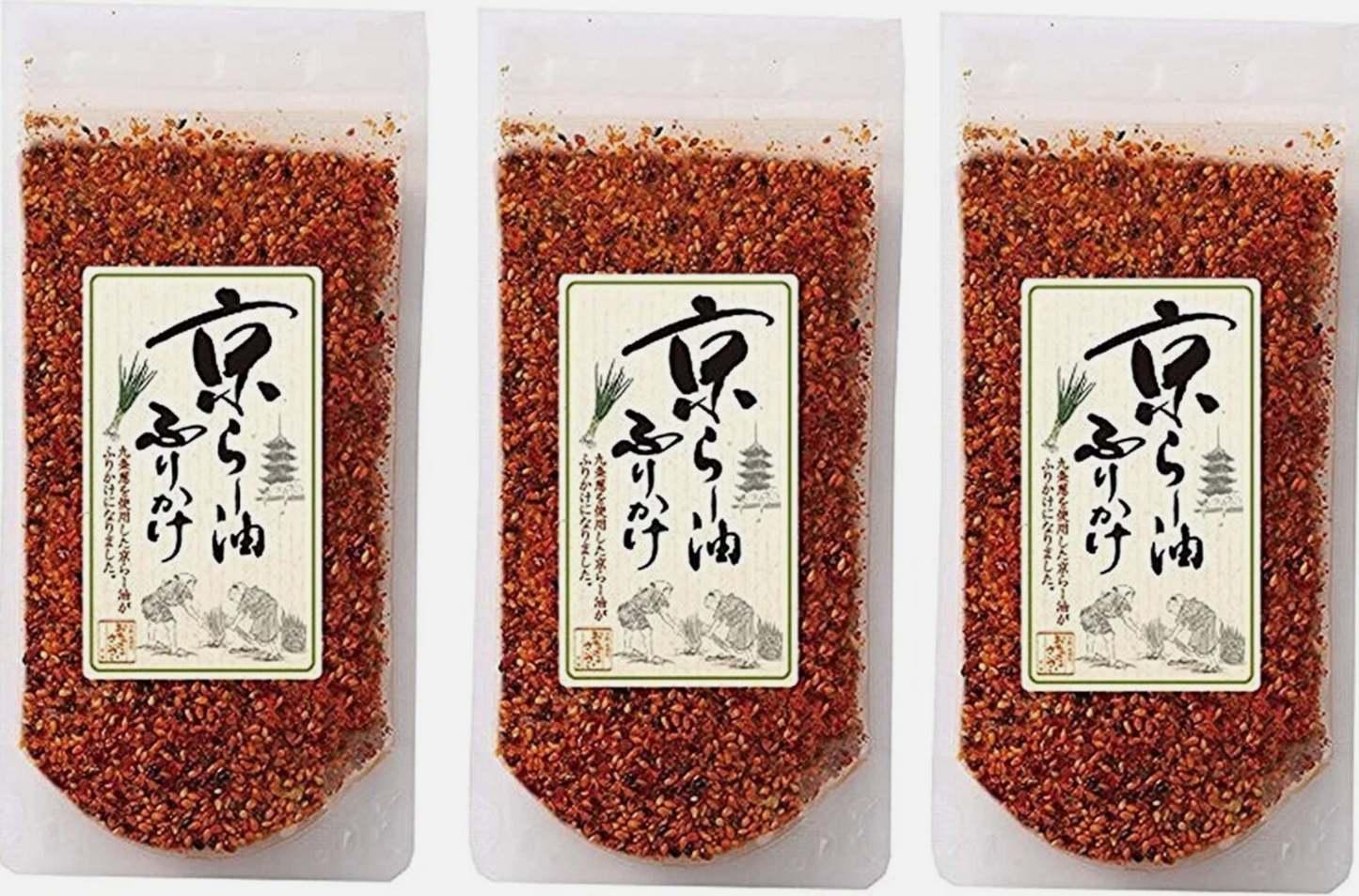KYOTO FURIKAKE RA-YU RAYU SPRINKLE SEASONING CHILLI OIL MAIKO 80g x 3
