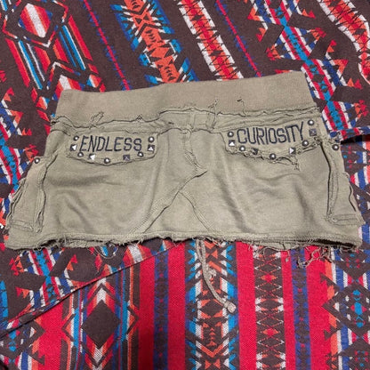 If Six Was Nine Ghost Of Harlem Y2K Gimmick Mini Skirt Unisex Fashion Style#1320
