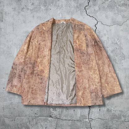 90s Gobelin-style jacket with stand-up collar Showa retro vintage