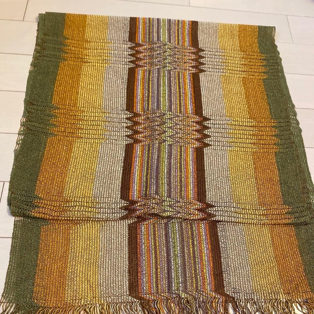 Missoni Striped Scarf Viscose Multicolor Fringe 170cm Italy Style Rare