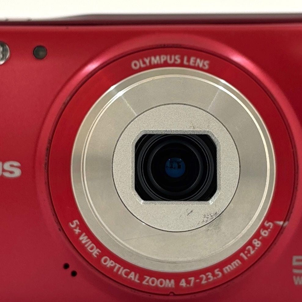 OLYMPUS VG-180 Red Compact Digital Camera in good working order