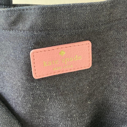 Kate Spade New York Denim Tote Bag with Interior Pocket Excellent Conditi