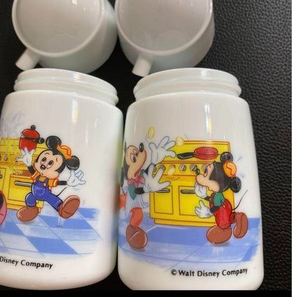 1990s Showa-era retro antique Disney Mickey Minnie soy sauce jug display
