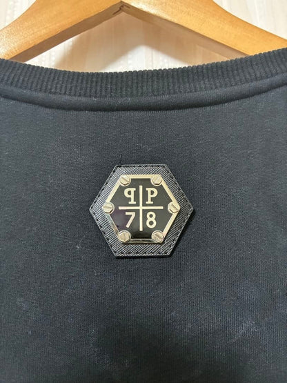 PHILIPP PLEIN XL Sweatshirt with Fleece Lining - Rare Vintage Style