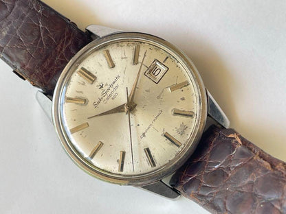 Seiko Sportsmatic Calendar Automatic Men's Watch Vintage Free Shipping