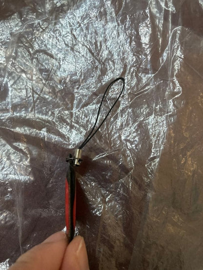 EMILY THE STRANGE Character Strap Charm Black Red Used