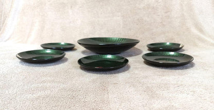 【Showa Retro 1960s】Lacquerware: Large 1 piece, Small 5 pieces