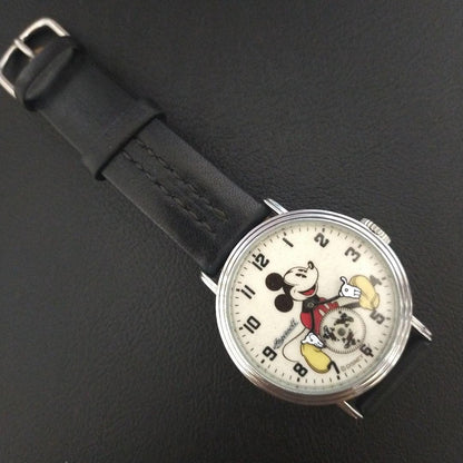 Ingersoll Mickey Mouse Watch Disney Unisex Rare From Japan