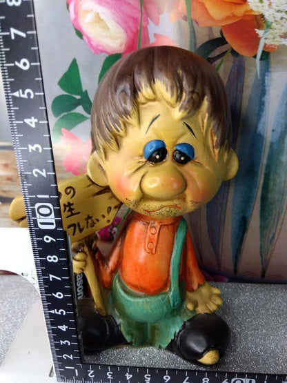 Dad's Figurine Piggy Bank Showa Retro Ceramic Ornament