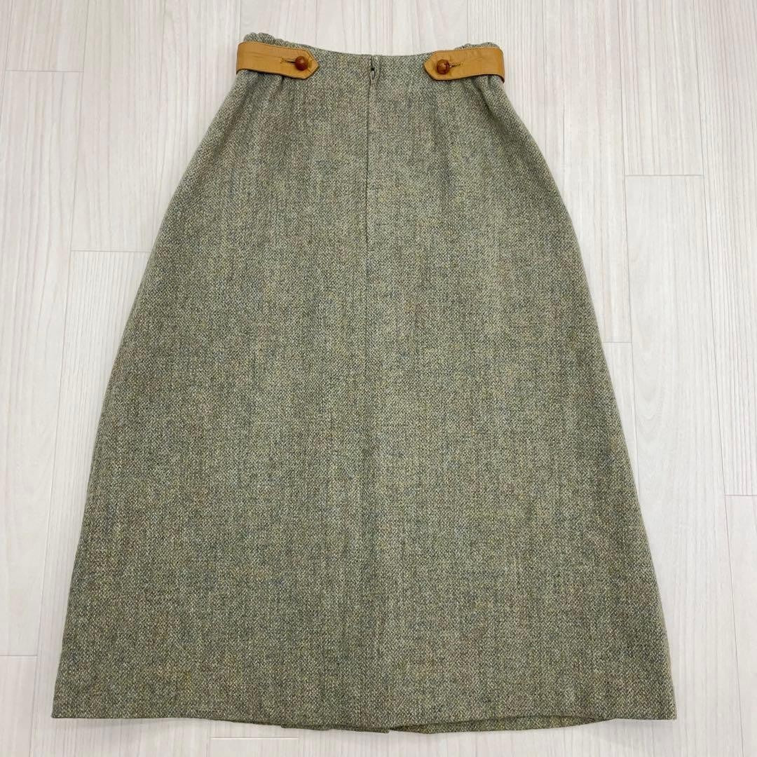Christian Dior Flare Skirt B Condition Wool Multi Color Midi Length M