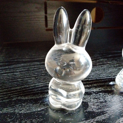 Ultra-Rare Vintage Miffy Glass Figurines (2-Piece Set) Paperweights