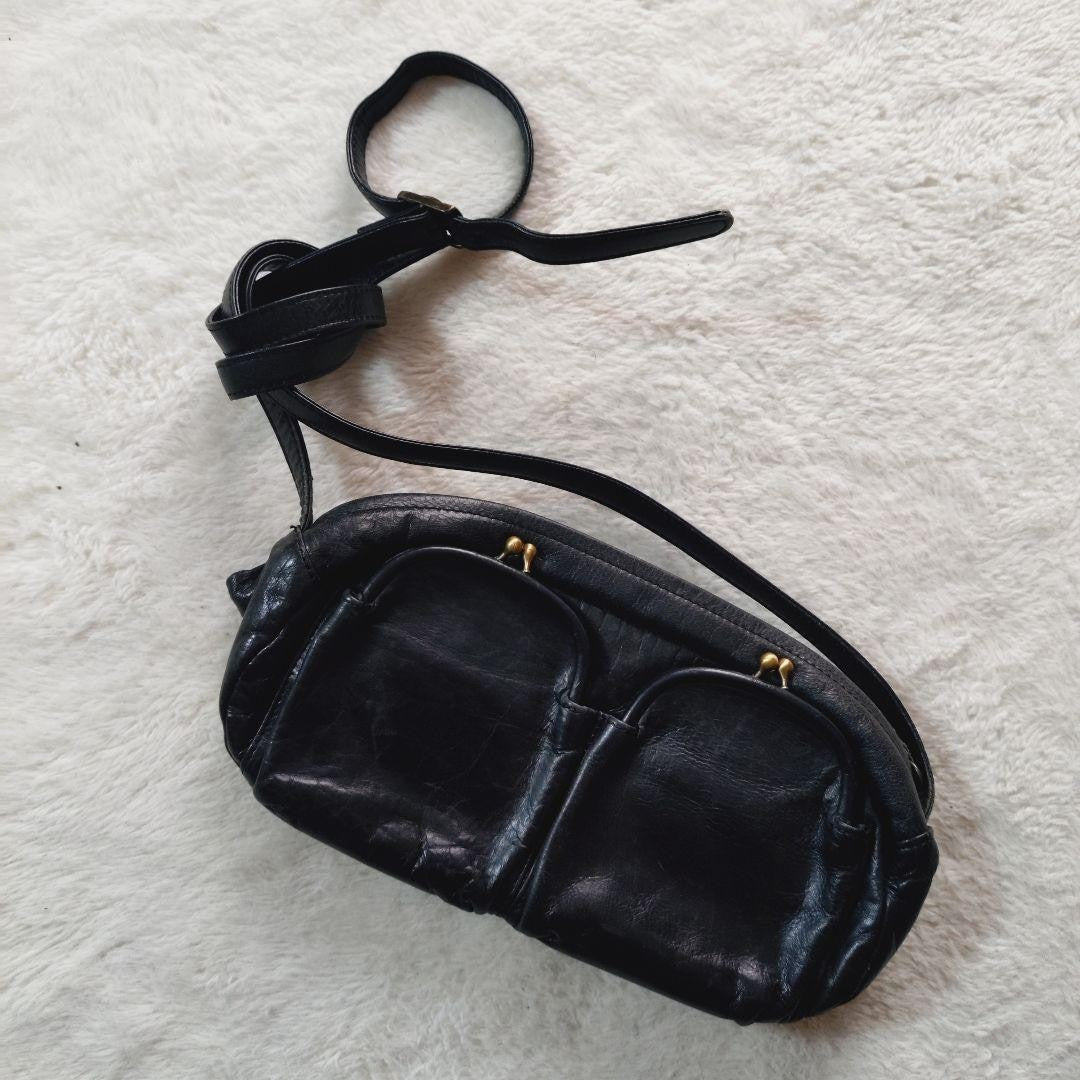 Tsumori Chisato Clasp Shoulder Bag Black 10.2 inches