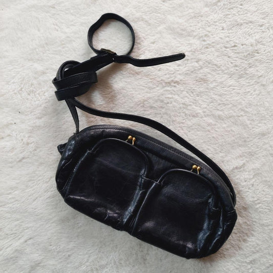 Tsumori Chisato Clasp Shoulder Bag Black 10.2 inches