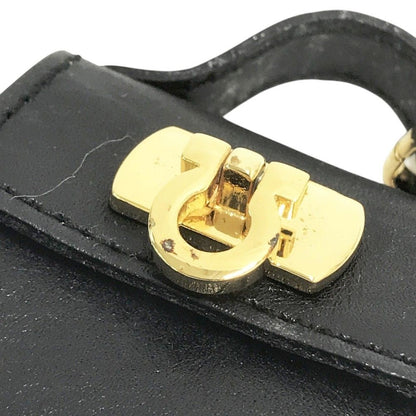 Salvatore Ferragamo 22-5641 Authentic Gancini Charm Key Ring Holder Gold W/Box
