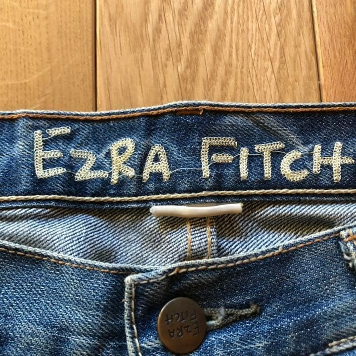 Ezra Fitch Denim Jeans 34x32 Rare Vintage Abercrombie&Fitch Near Unused Japan