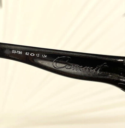 Oakley Commit Sunglasses 03-786 62/12 124 Black Frame Brown Lenses