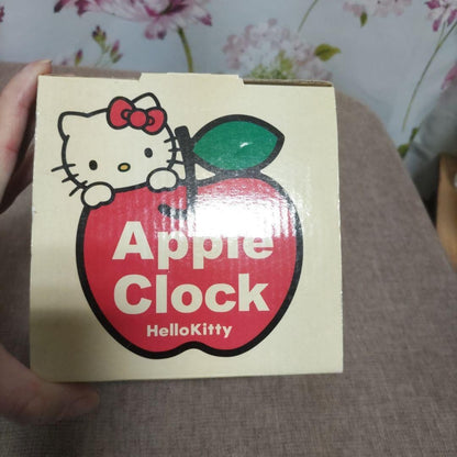 Hello Kitty Apple Clock Retro 2002 Unused Vintage Character Collectible