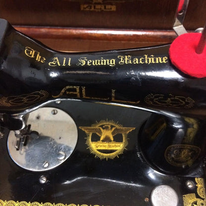 Rare Showa Retro Antique ALL All Sewing Machine, hand-cranked