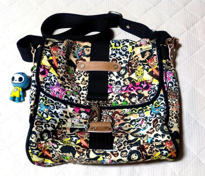 LESPORTSAC Tokidoki Colorful Character Print Shoulder Bag USED from JAPAN