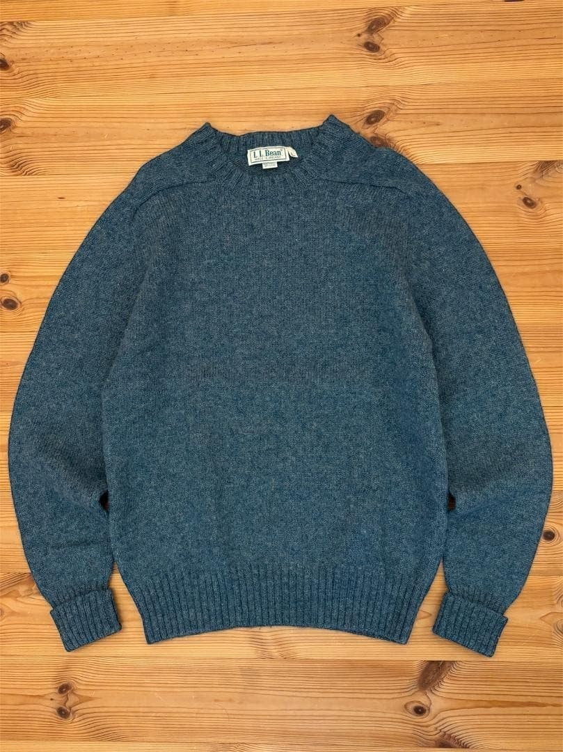 L.L. Bean Wool Knit Sweater Made in Ireland Men L 80s-90s Vintage
