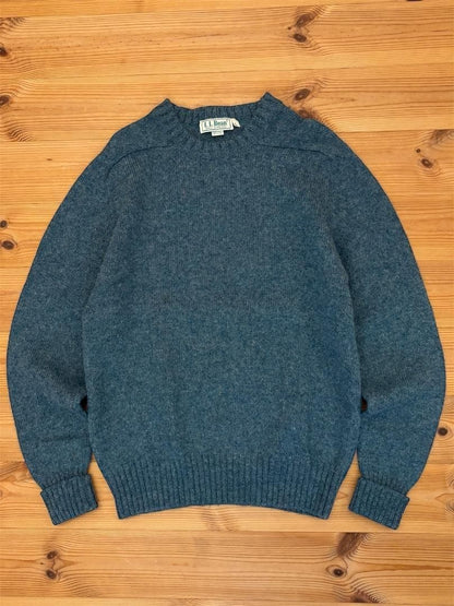 L.L. Bean Wool Knit Sweater Made in Ireland Men L 80s-90s Vintage