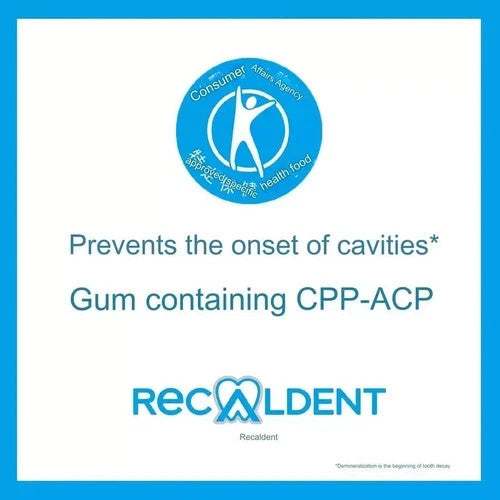 Recaldent Grape Mint Gum Bottles Dental CPP-ACP x 48 Sugar-less Pepper JP