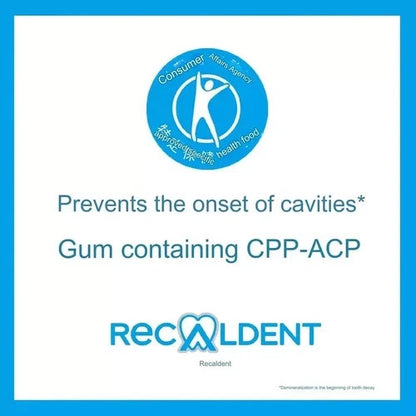 Recaldent Grape Mint Gum Bottles Dental CPP-ACP x 48 Sugar-less Pepper JP