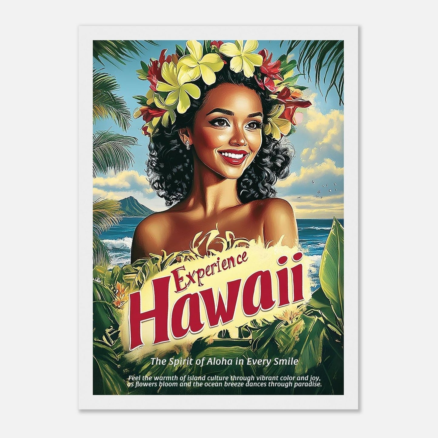 Wrapped in the Smile of Aloha Hawaiian Art, limited edition of 1, Leaf Aloha