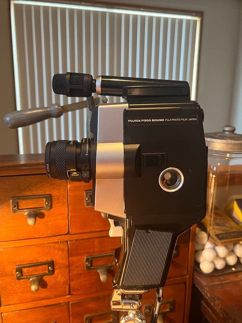FUJICA 8mm Camera with Tripod For Interior Decor or Display Showa Retro