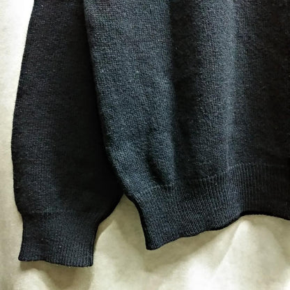 ICEBERG JEANS Vintage Men's Black Logo Wool Sweater Knit Rare Used