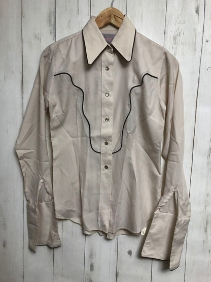 Vintage 70s H BAR C Western Shirt Long Sleeve USA Made Size 32