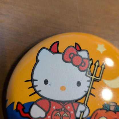 Sanrio Hello Kitty Halloween Can Badge Retro Rare