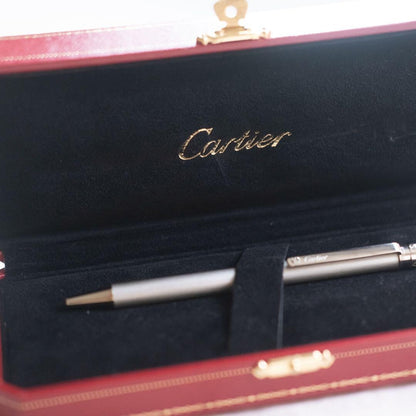 CARTIERSANTOS DE CARTIER BALLPOINT PEN GRAY ST150191 FROM JAPAN Genuine
