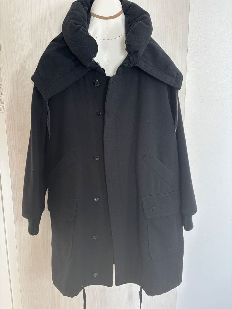 Mercibeaucoup Coat Black L Winter Hooded