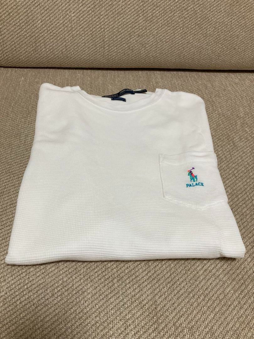 PALACE Ralph Lauren Waffle Pocket T-Shirt White L