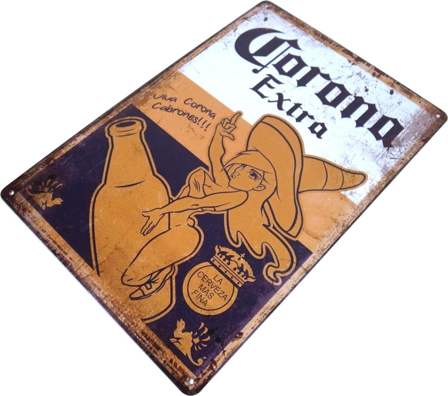 Tinplate signboard Ver.2 20cm×30cm Corona Extra Beer A4 size interior goods