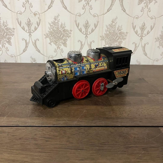 【Antique】Showa Retro Wind-Up SL Puff-Puff Train Locomotive Toy