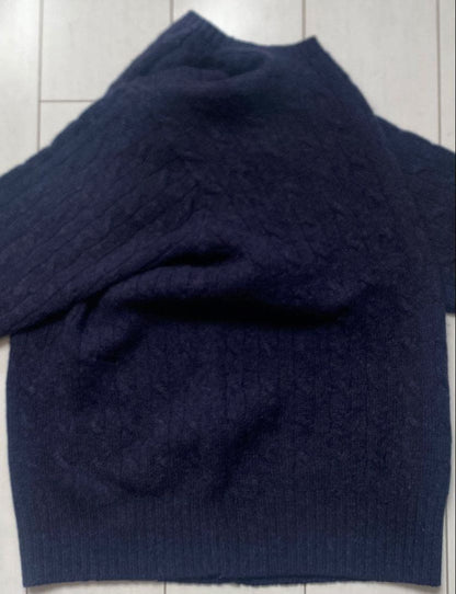 90s POLO BEAR Polo Bear Ralph Lauren Knit Sweater Navy