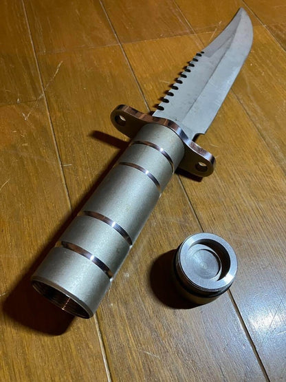 ALMAR SEKI Japan Knives Fighter Knife Camping Survival Made In Japan Used