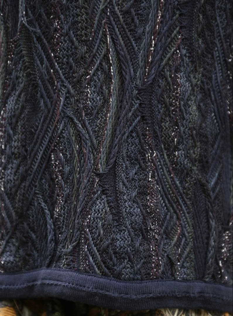 COOGI 3D Knit Dress Sweater Dress Punk Cotton Knit Size S Made in Australia