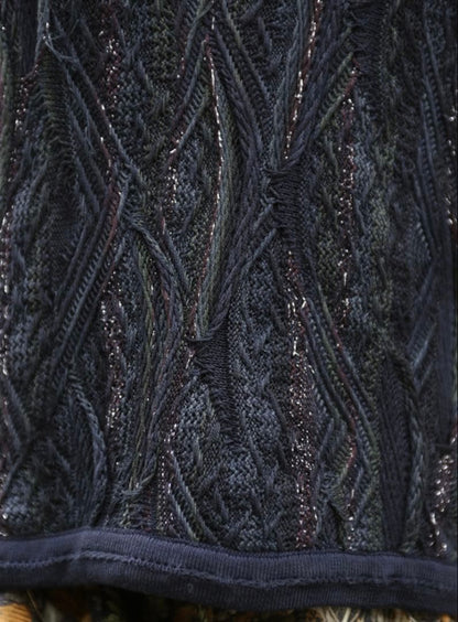 COOGI 3D Knit Dress Sweater Dress Punk Cotton Knit Size S Made in Australia