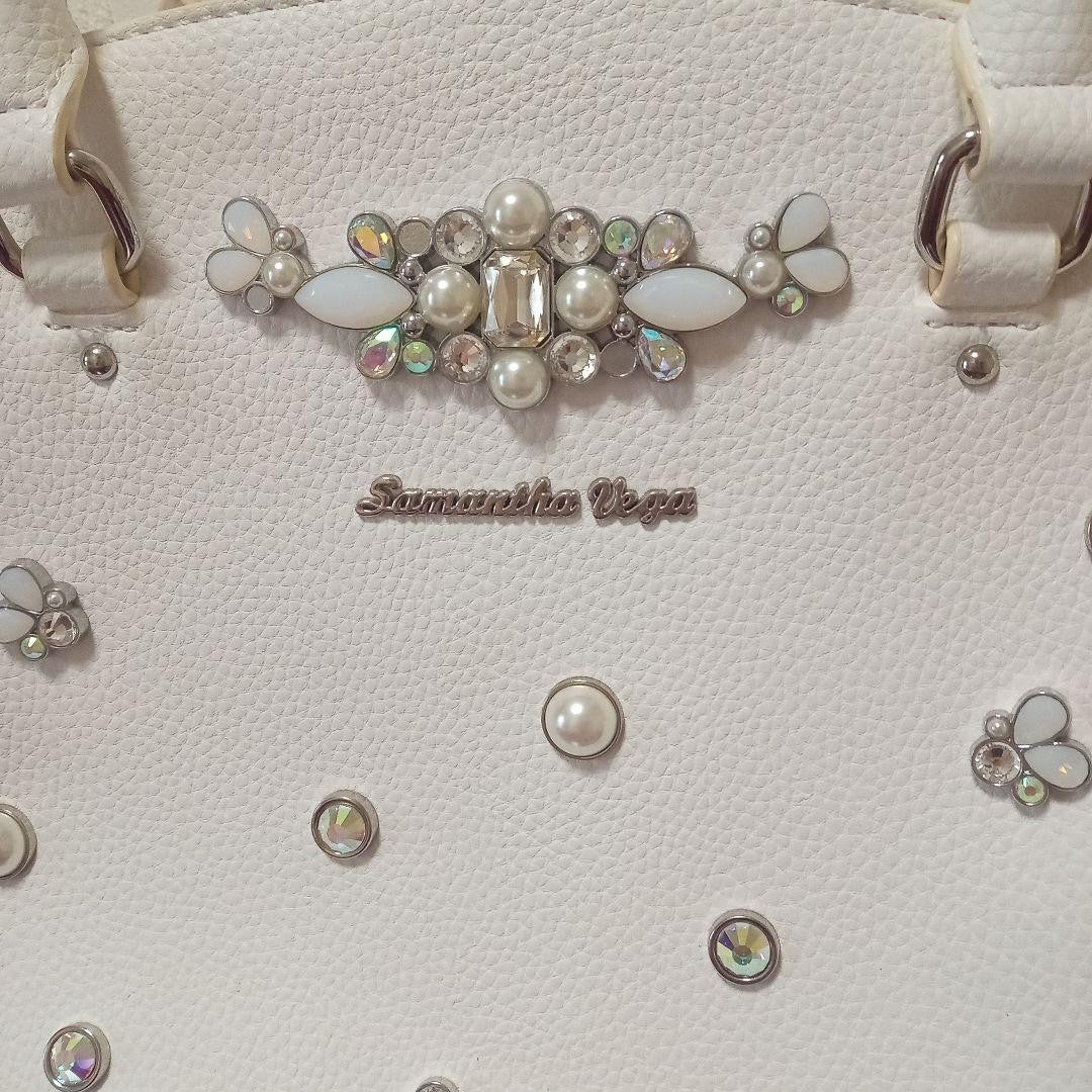 SAMANTHAVEGA Bijou Flutter 2 Way Shoulder Bag PVC Used SKAI-0