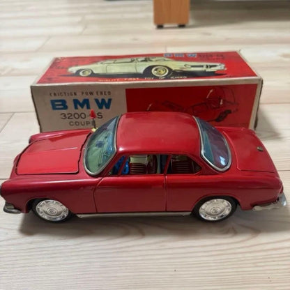 【Vintage Tin Car】 Ichiko BMW 3200-CS Coupe Red Original Vintage Item