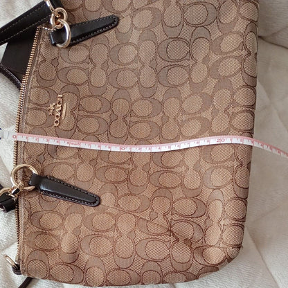 COACH Shoulder Bag Signature Tote Bag 2way Canvas Pochette Handbag
