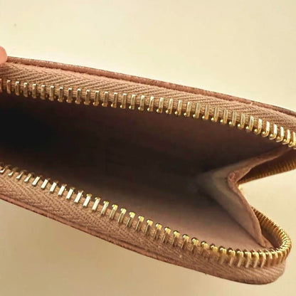 Auth MIU MIU Coin Case Key Pouch Pink Leather 5PP026 Used