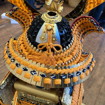 Xiong Mountain Crafted Gold Foil Embossed Jiazi Gold Armor Helmet
