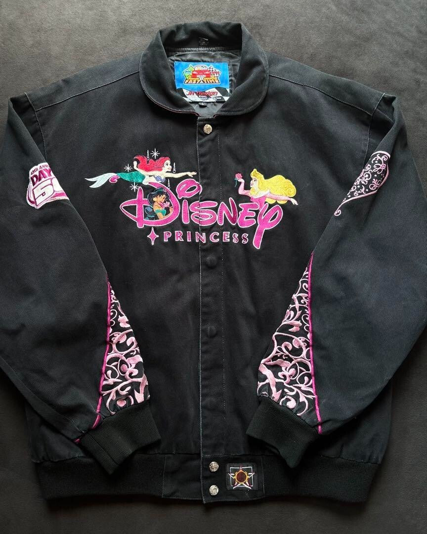 Rare Jh Design Daytona Disney Racing Jacket Disney Princess L Used Vintage