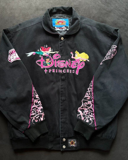 Rare Jh Design Daytona Disney Racing Jacket Disney Princess L Used Vintage