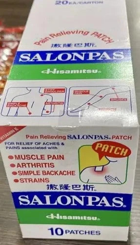 Salonpas Pain Relieving Patch 240 Patches express shipping english manual